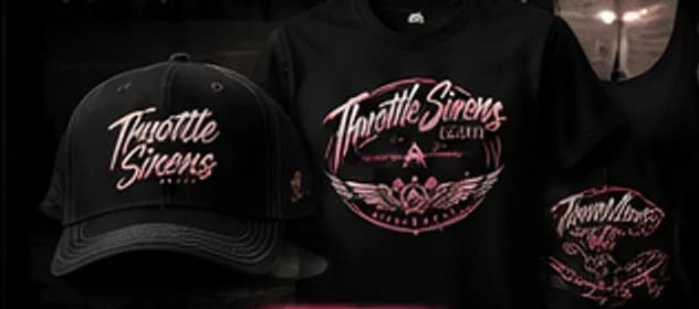 Throttle Sirens Society apparel and headwear
